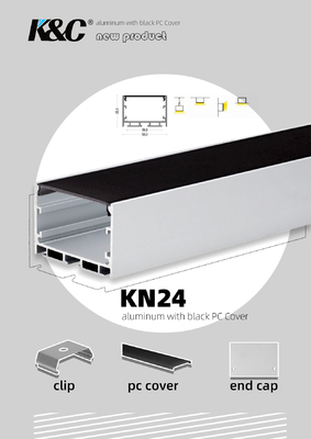 Intelaiatura di alluminio della striscia del LED con il diffusore di Manica di W50mm*H35mm LED
