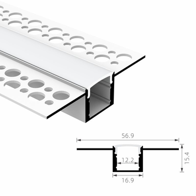 Profilo di alluminio del LED per il muro a secco principale di Manica del gesso del gesso del soffitto della luce di striscia