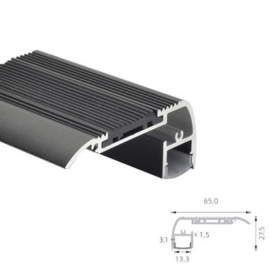 Prezzo buono Profili di alluminio dell'estrusione di profilo del LED per nero della luce di punto del teatro del cinema anodizzato in linea