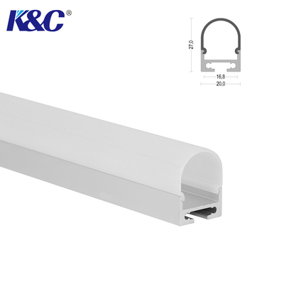 Prezzo buono Sabbiando il PC di alluminio principale PMMA di profilo di Manica spruzzi il rivestimento in linea