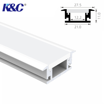 Prezzo buono PMMA ha messo l'estrusione di alluminio H11mm di profilo della striscia del LED con il diffusore del PC in linea