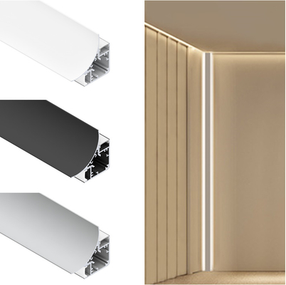 Prezzo buono L'angolo modella il rivestimento d'anodizzazione di profilo di alluminio della striscia del LED con la copertura di PMMA in linea